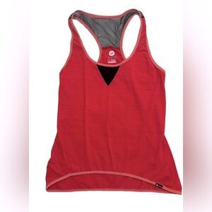W’s Zuala Athletic Tank With Mesh Raceback|Dark Pink w Black|Size M|EUC